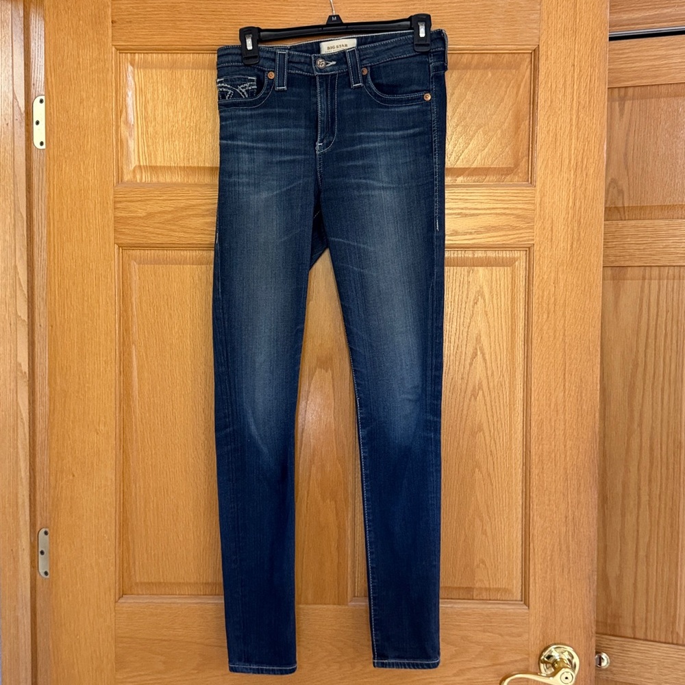 Big Star Navy Curvy Skinny Jeans